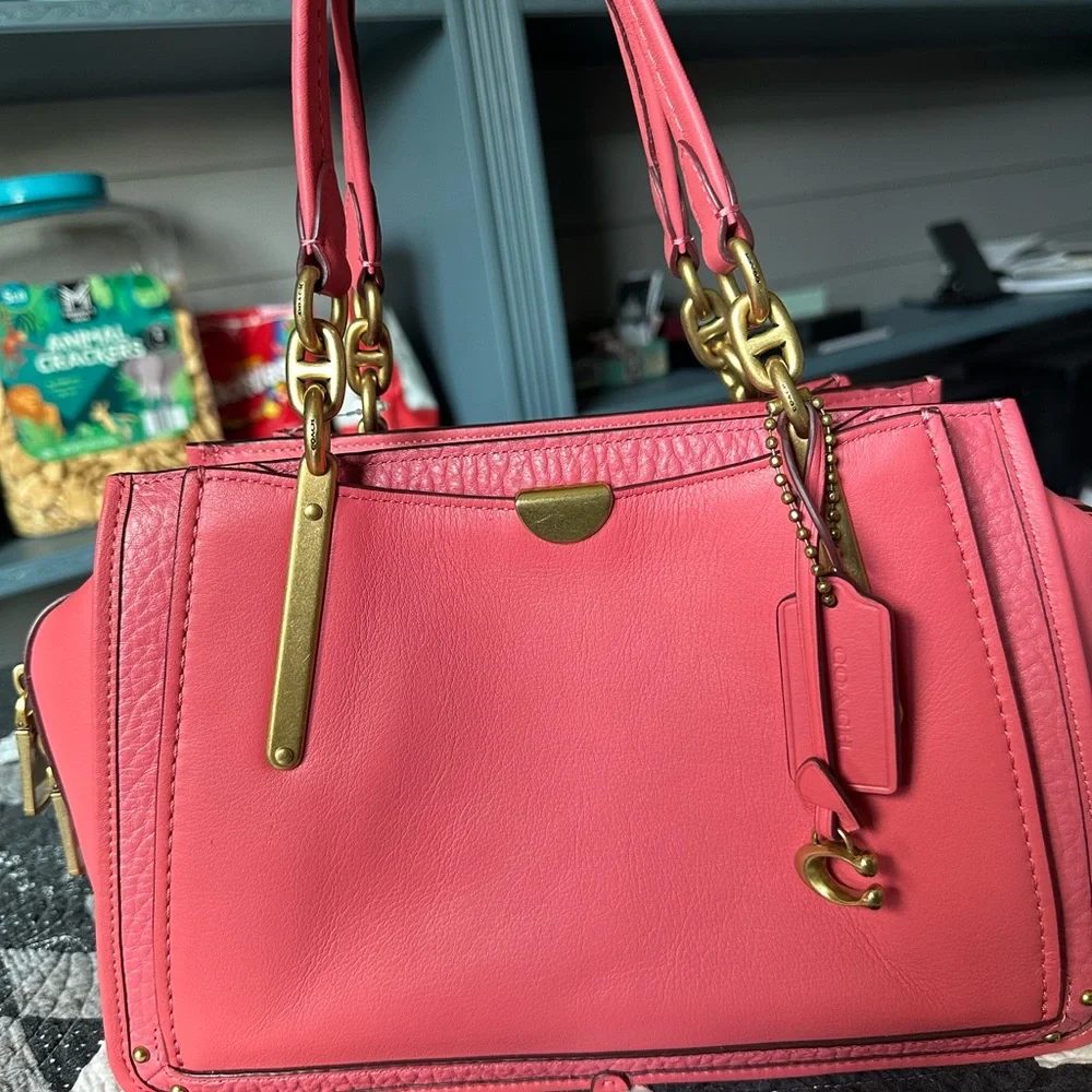 Classic Structured Women's Satchel - Pink